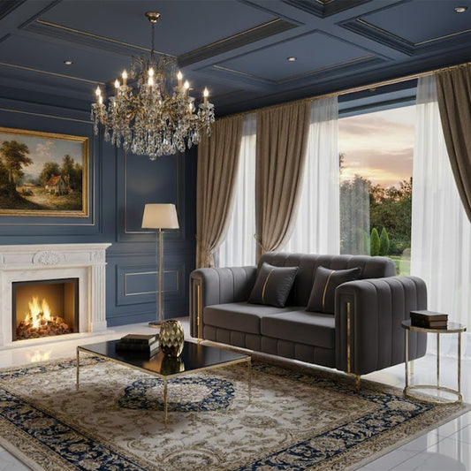 Contemporary Sofa 2 Seater - Grey